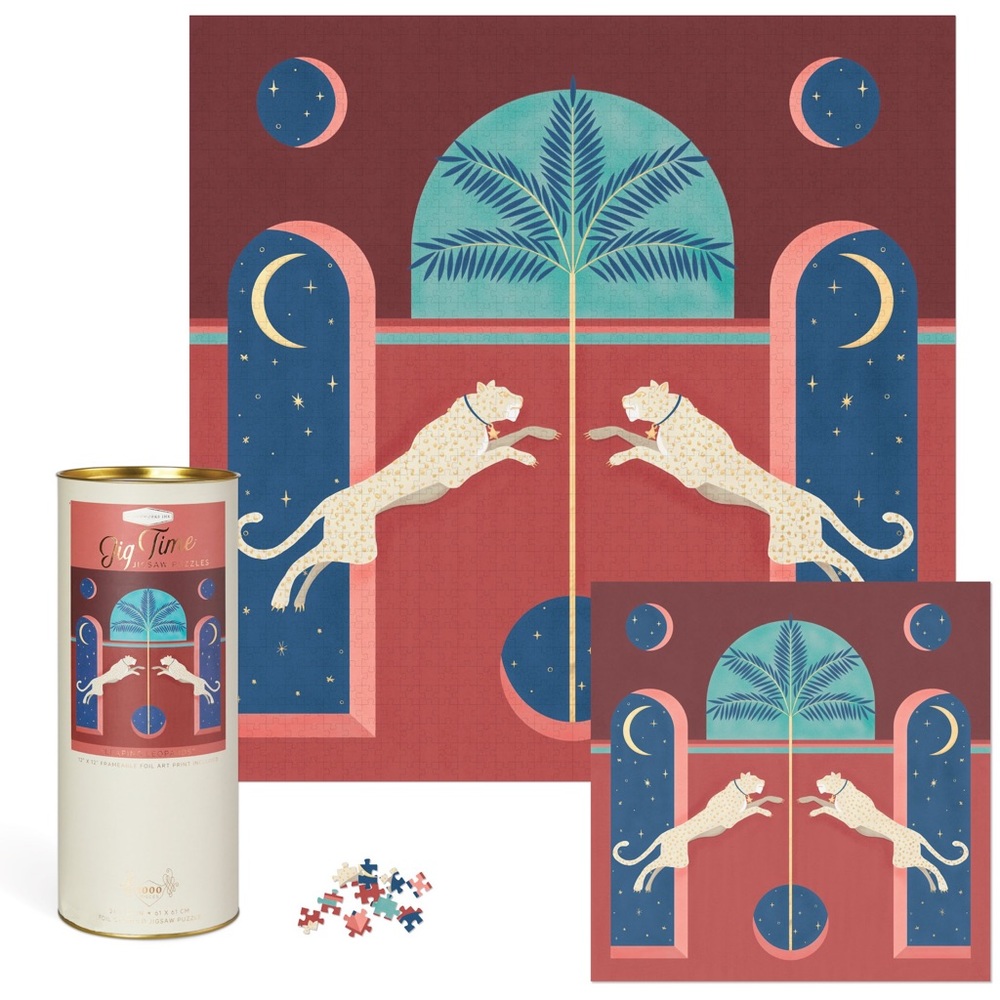 Designworks Ink Leaping Leopards Puzzle